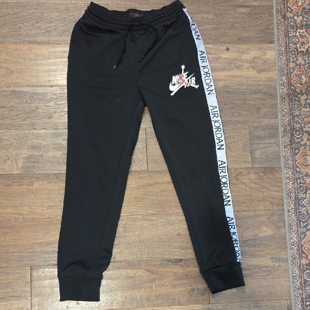 Jordan Kids Black Joggers with Side Logo